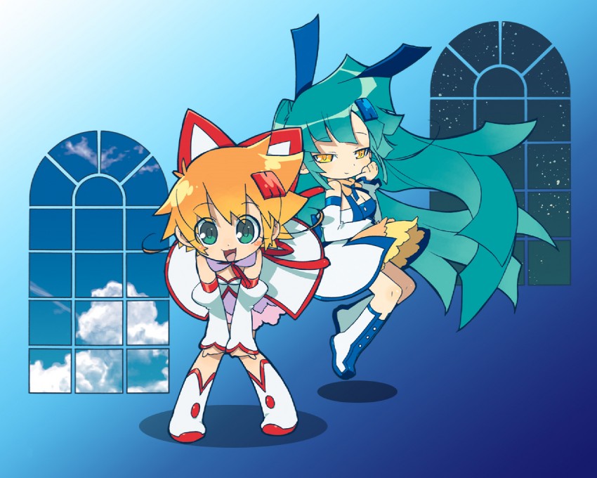 mega-chan and house-san (megahouse and 1 more) drawn by akatsuki_gomoku