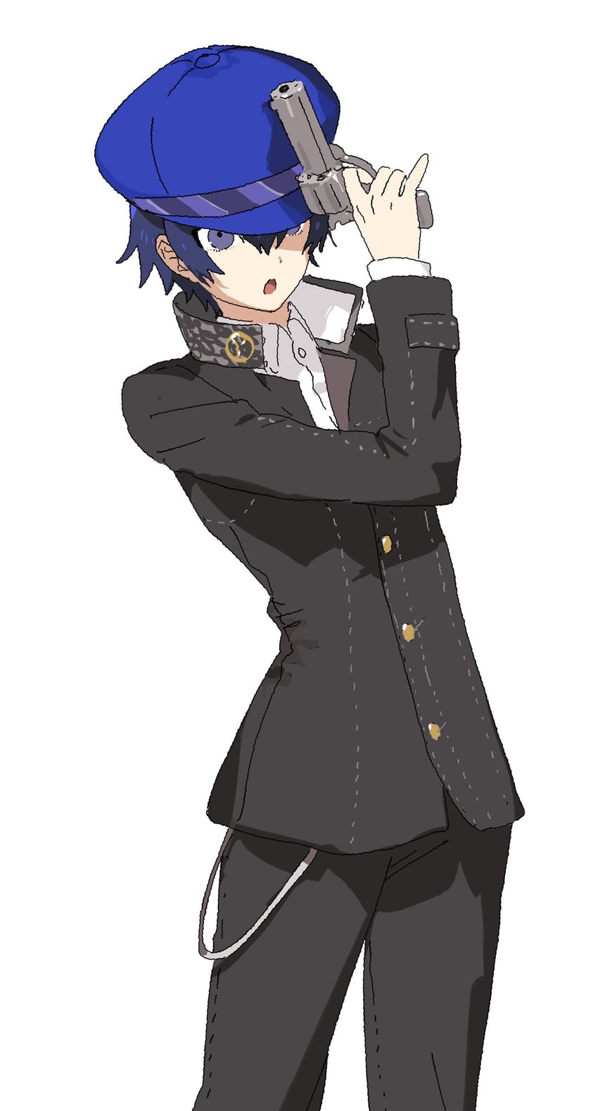 shirogane naoto (persona and 1 more) drawn by natwjeq