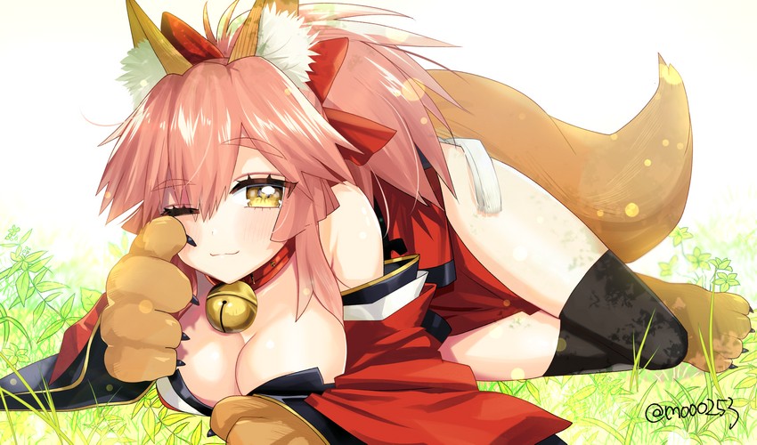 tamamo and tamamo cat (fate and 1 more) drawn by mo253