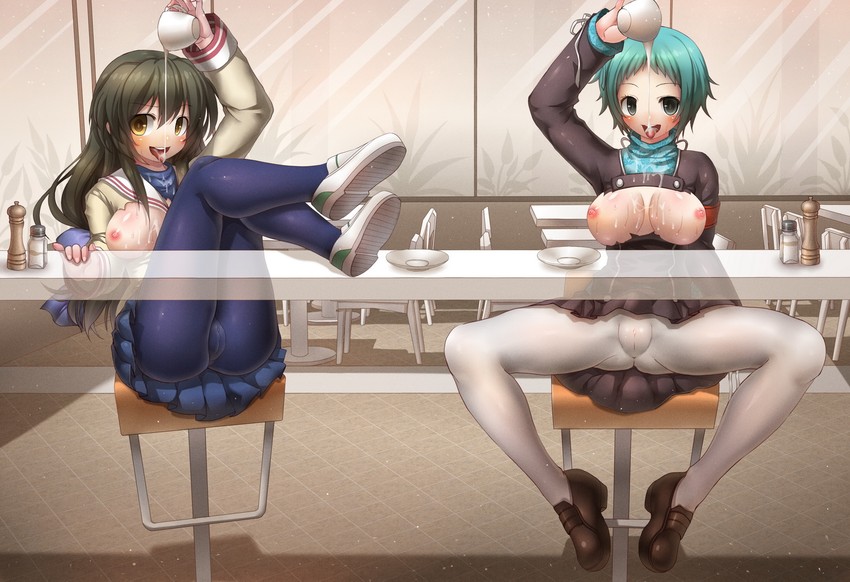 yamagishi fuuka and ibuki fuuko (persona and 2 more) drawn by emperpep