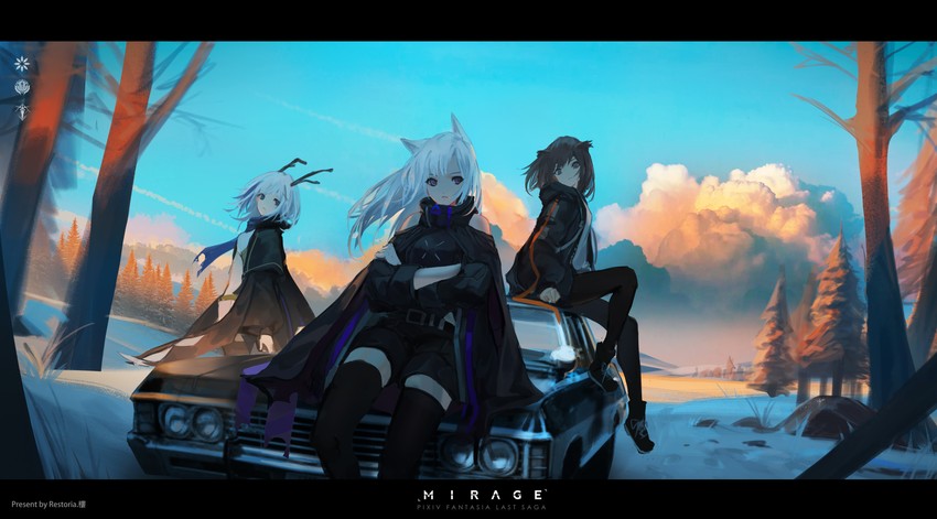 lorna and hazuki (pixiv fantasia and 1 more) drawn by storia