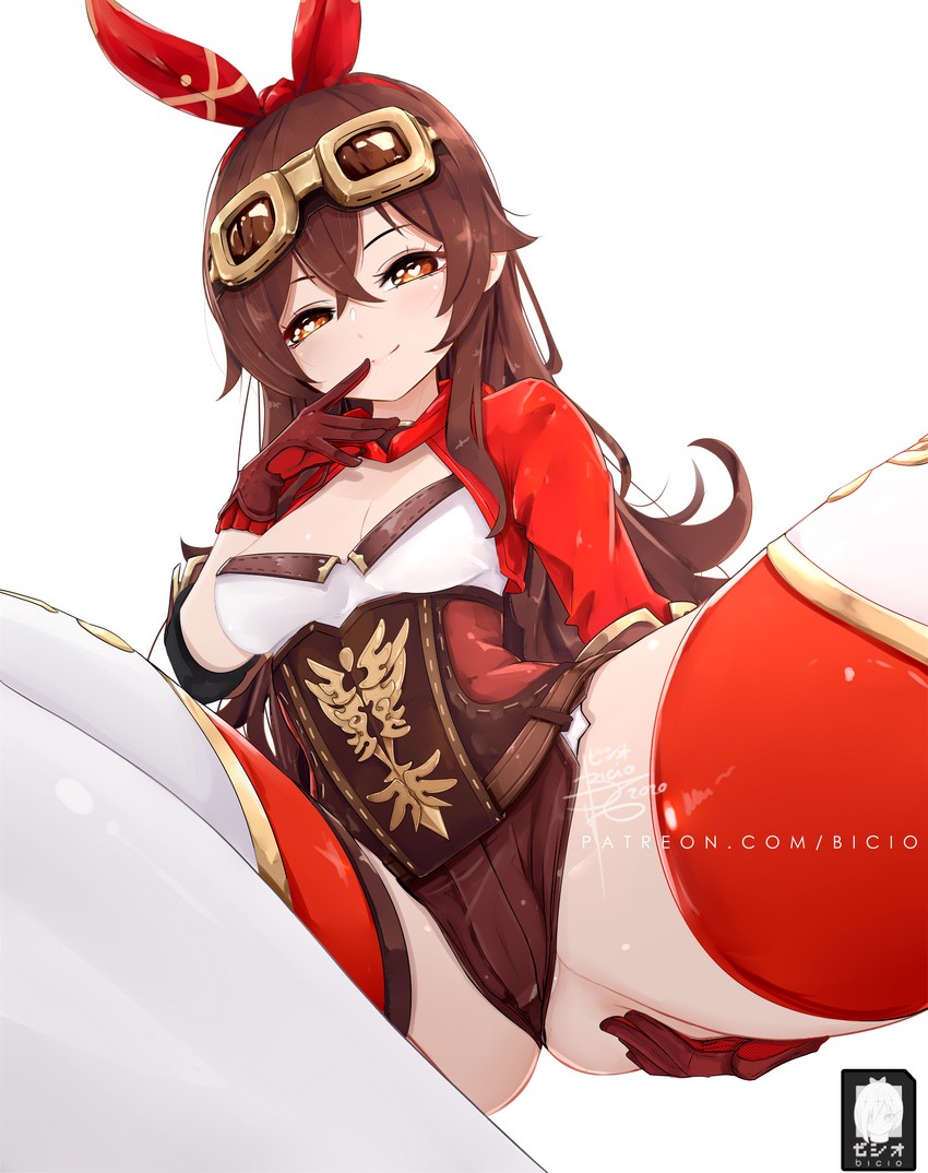amber (genshin impact) drawn by bicio