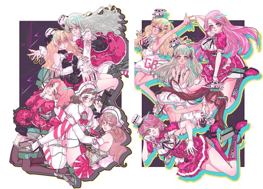 pola, libeccio, zara, littorio, roma, and 5 more (kantai collection) drawn by anno88888