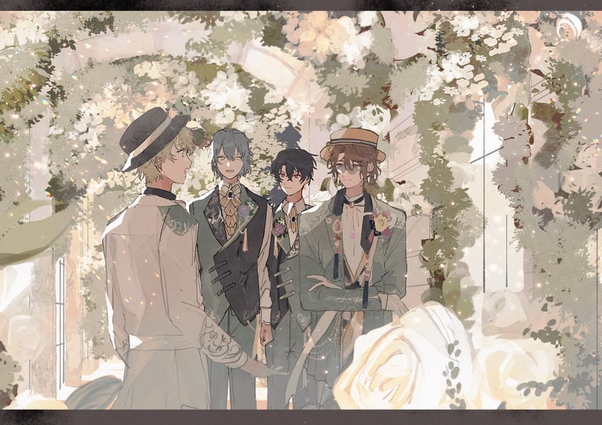 shino sherwood, nero turner, heathcliff blanchett, and faust lavinia (mahoutsukai no yakusoku) drawn by 22kolink
