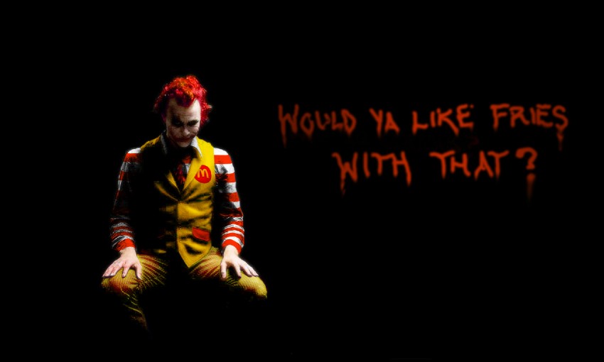 ronald mcdonald, joker, and heath ledger (dc comics and 3 more)