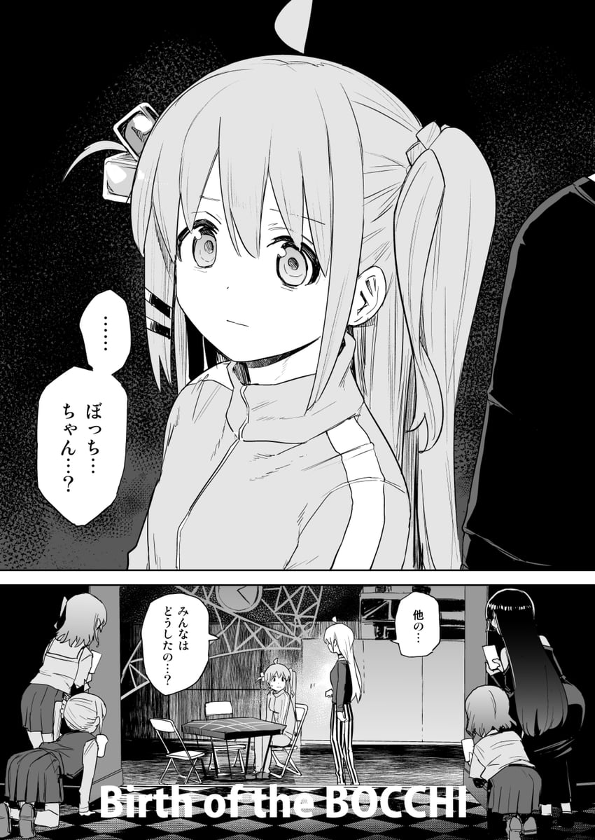 gotoh hitori, kita ikuyo, ijichi nijika, yamada ryo, ijichi seika, and 1 more (bocchi the rock!) drawn by sadamatsu_ryuuichi