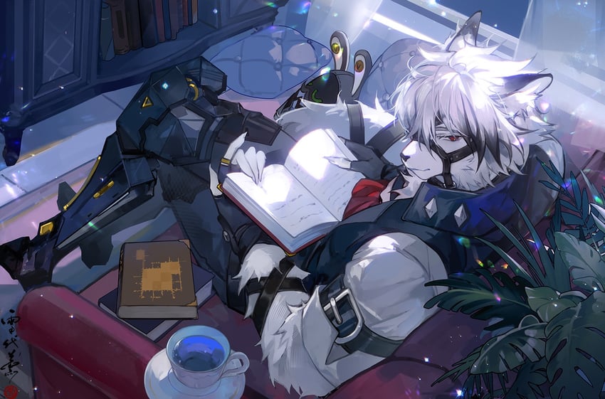 von lycaon and butler (zenless zone zero) drawn by xuedaixun