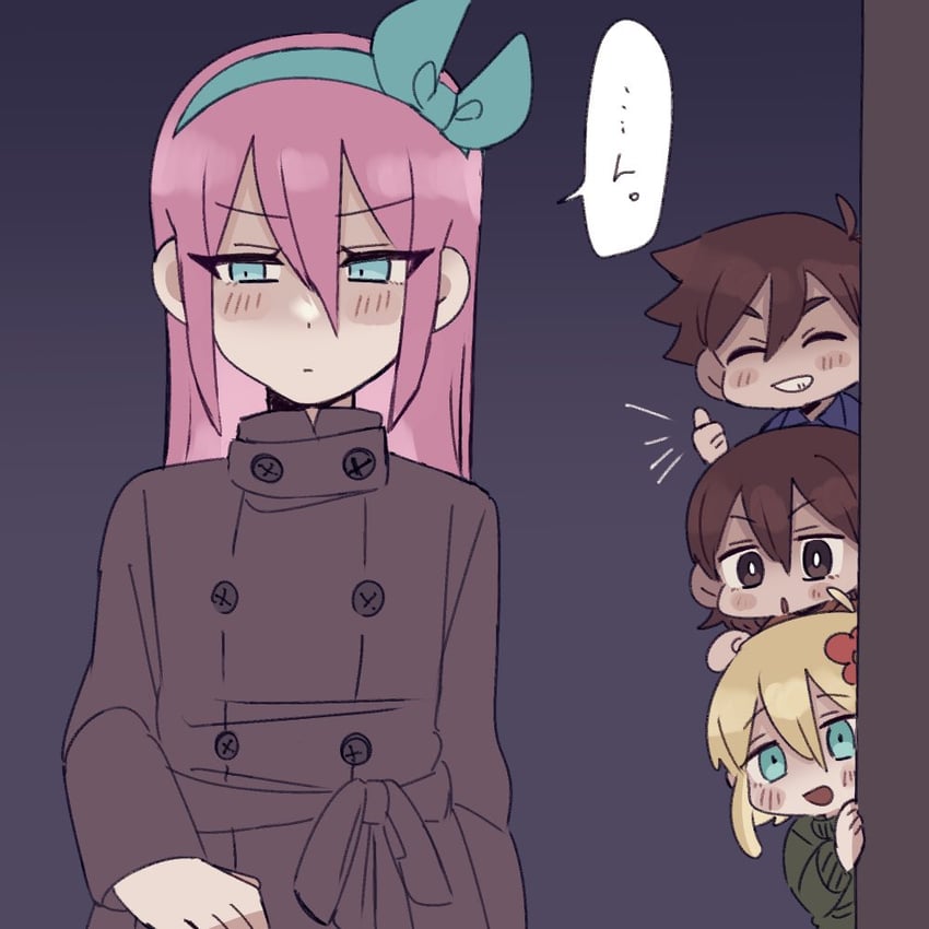 basil, aubrey, kel, and hero (omori) drawn by andou_(sino_spkt)