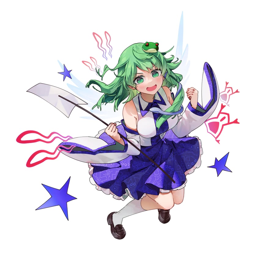 kochiya sanae (touhou and 2 more) drawn by syuri22