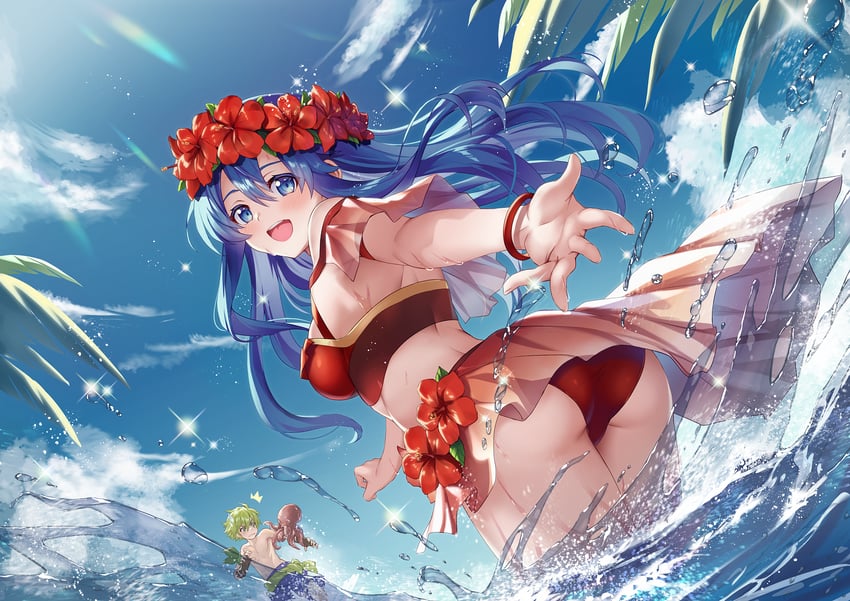 lilina and wolt (fire emblem and 2 more) drawn by yuki_(sumaburalove)