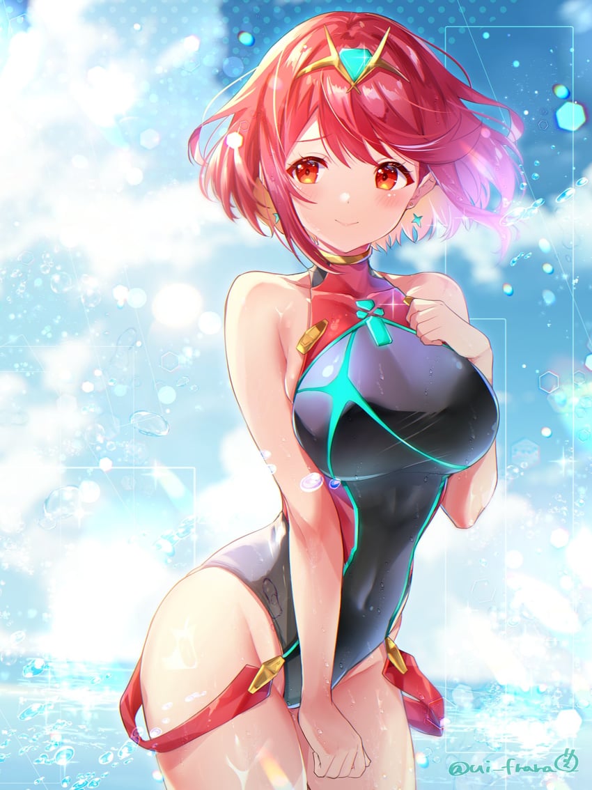 pyra (xenoblade chronicles and 1 more) drawn by ui_frara