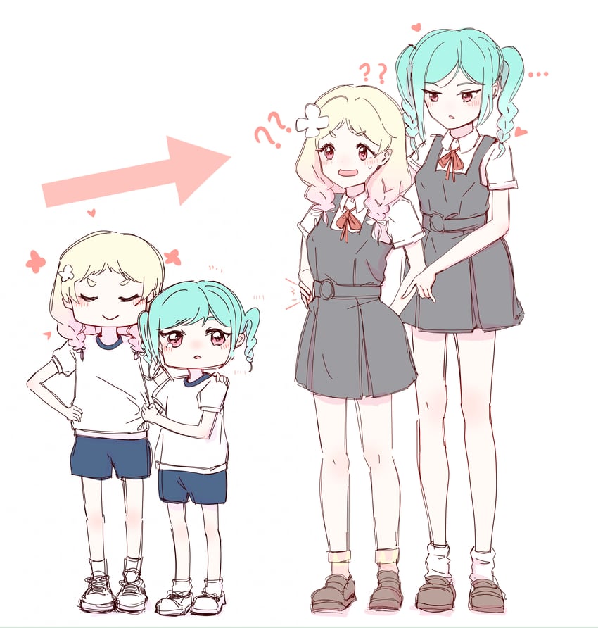 onitsuka natsumi and onitsuka tomari (love live! and 1 more) drawn by sangdingting