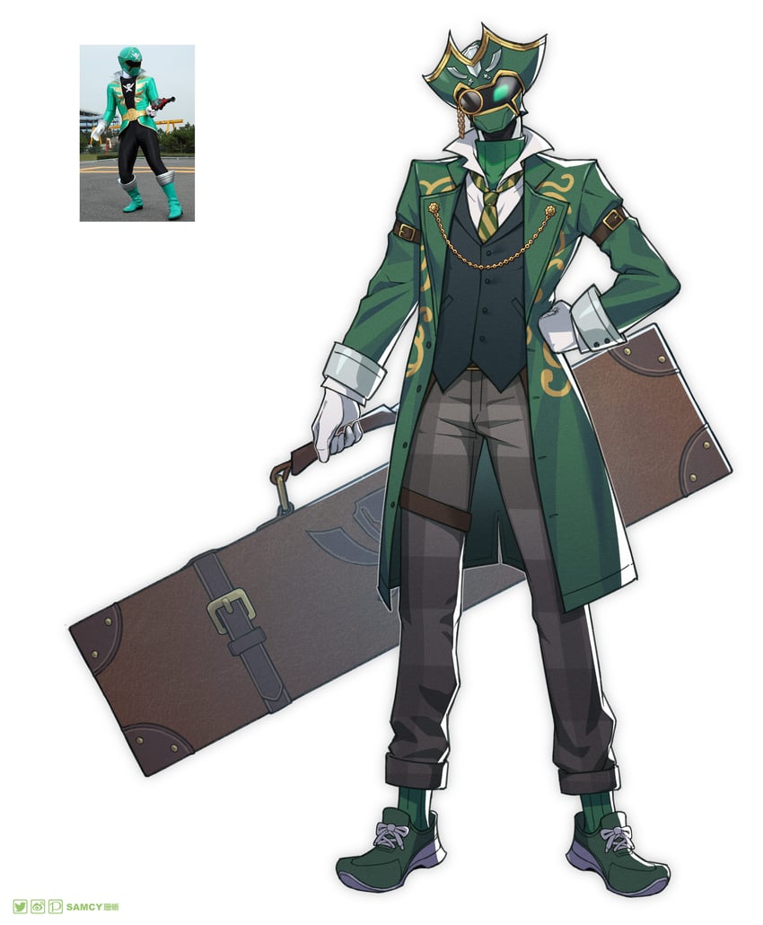 gokai green (super sentai and 1 more) drawn by tongzhen_ganfan