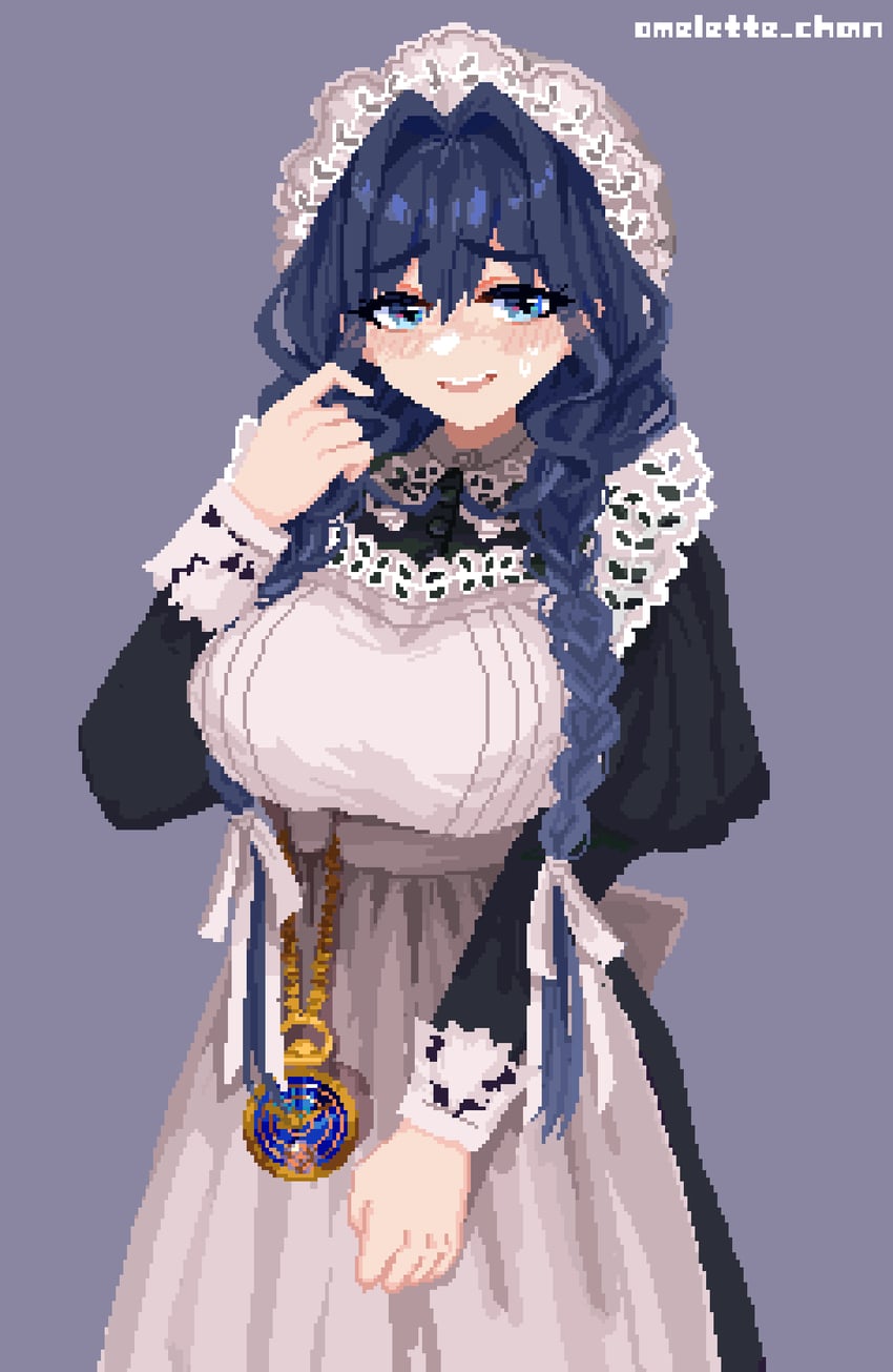 ouro kronii (hololive and 1 more) drawn by omelette_chan
