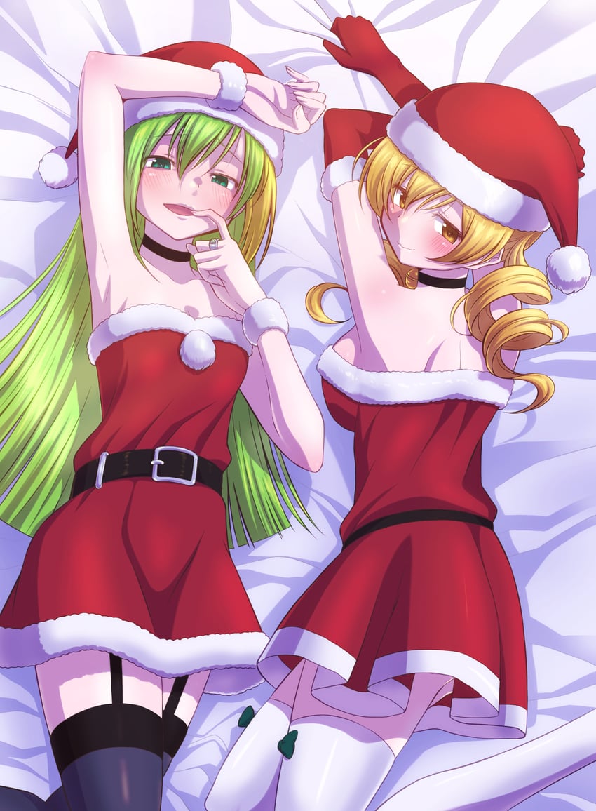 tomoe mami and alina gray (mahou shoujo madoka magica and 1 more) drawn by touyu_(yuruyuruto)