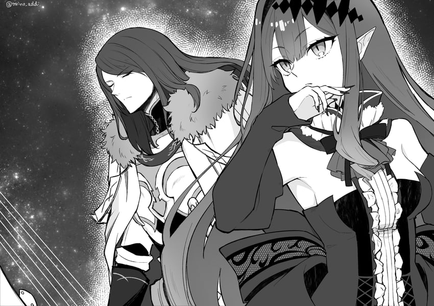 baobhan sith and tristan (fate and 1 more) drawn by torinonest