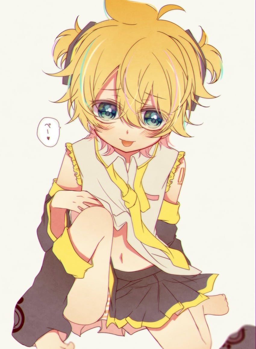 hatsune miku and kagamine len (vocaloid) drawn by mattari_haruto