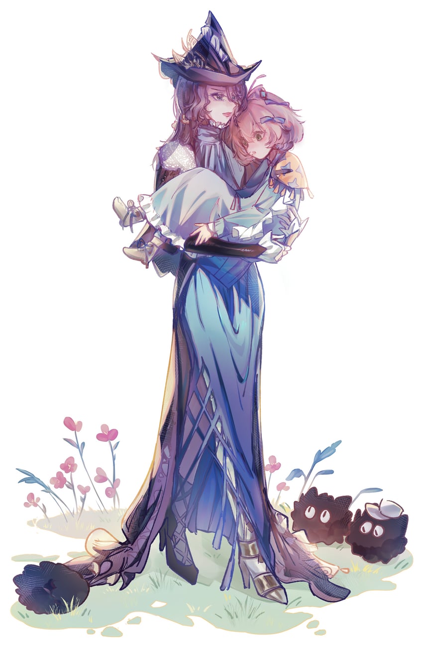 carbuncle, willow, and flutterpage (reverse:1999) drawn by yi_zui_hua_yue