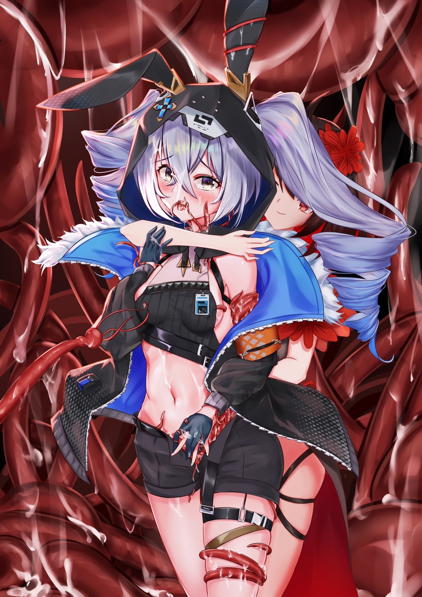 bronya zaychik and seele vollerei (honkai and 1 more) drawn by qaq_baiguang