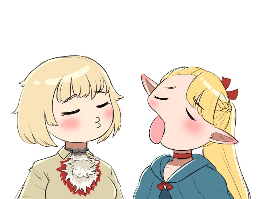 marcille donato and falin touden (dungeon meshi) drawn by anthopod_01