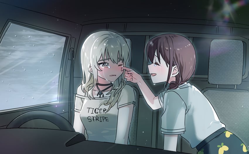 iseri nina and kawaragi momoka (girls band cry) drawn by habsida_(habsida_hpy)