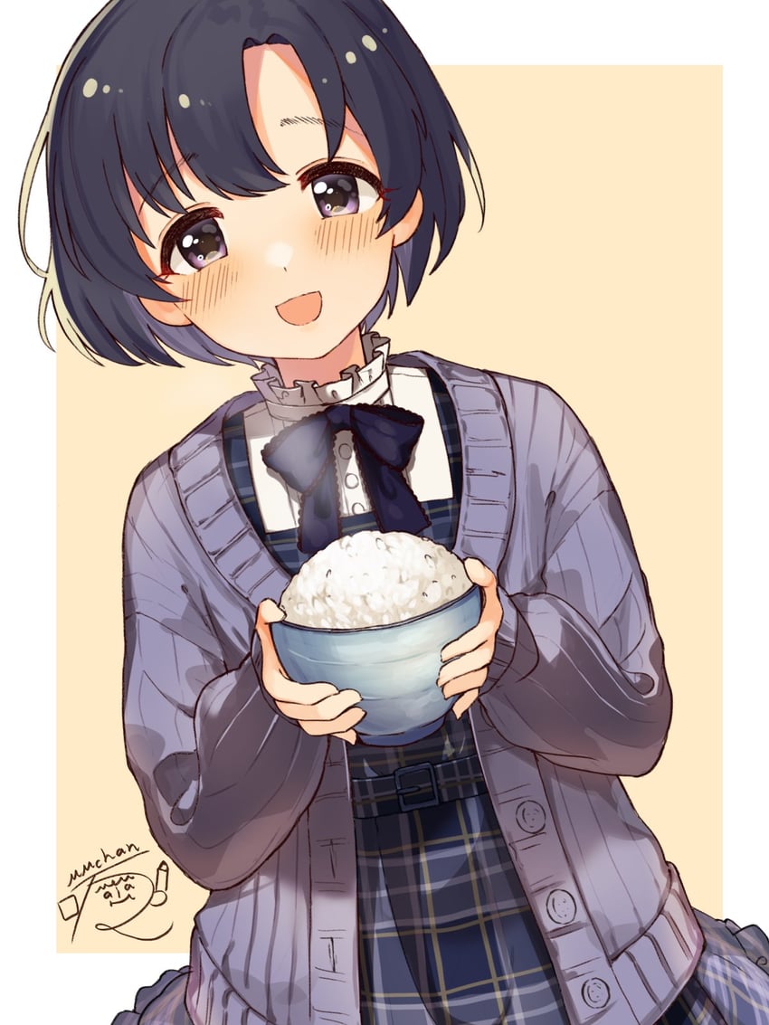 shiragiku hotaru (idolmaster and 1 more) drawn by mmmakaron888