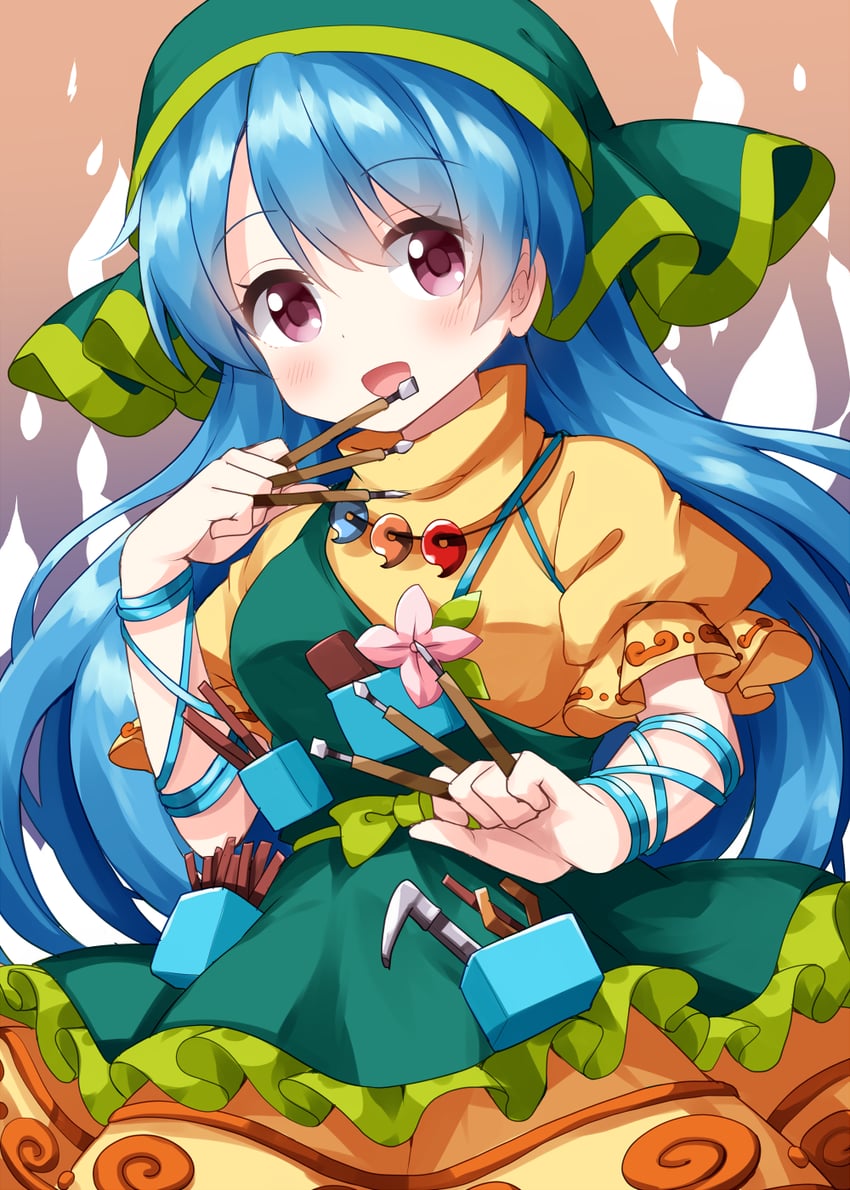 haniyasushin keiki (touhou) drawn by ruu_(tksymkw)