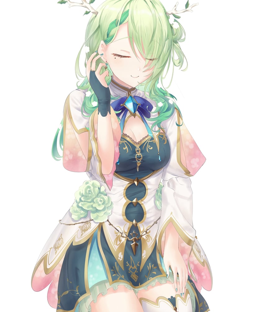 ceres fauna (hololive and 1 more) drawn by aneshoq