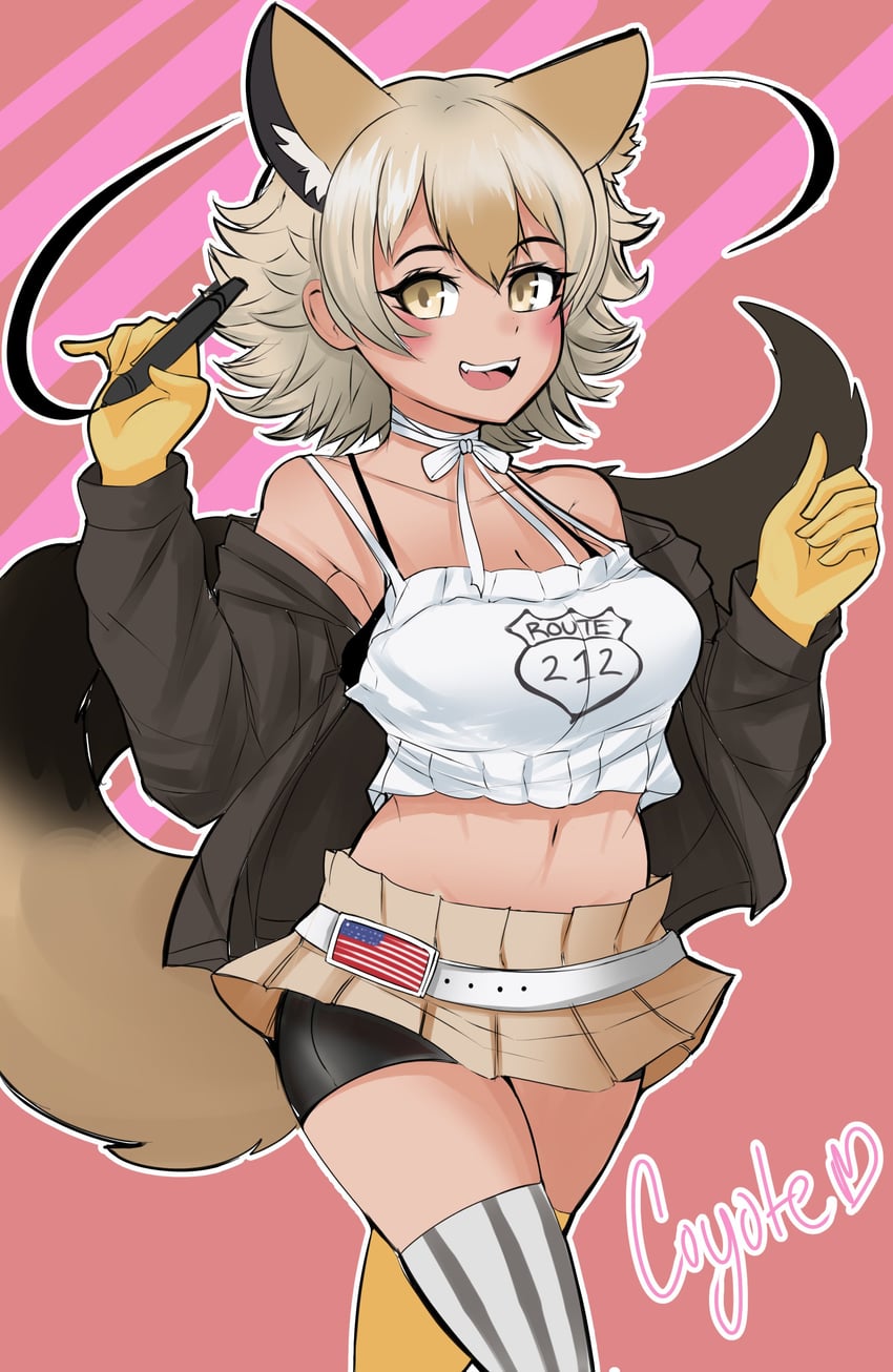 coyote (kemono friends and 1 more) drawn by nanoder