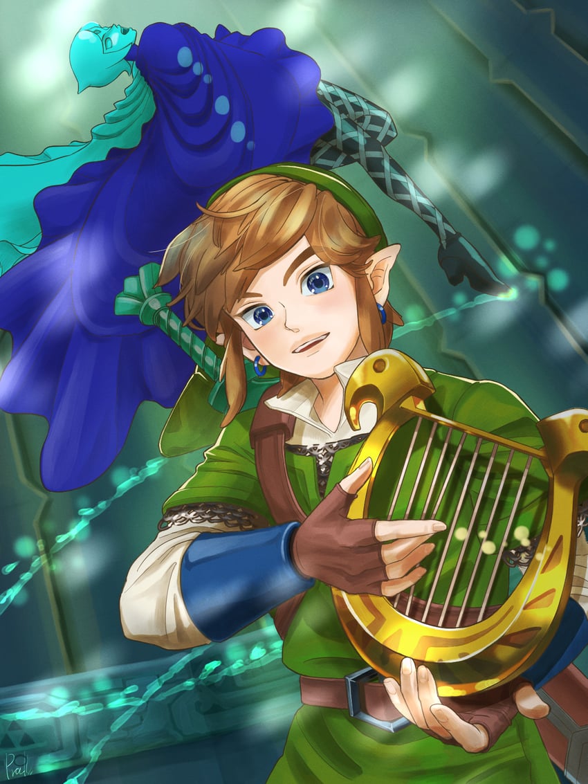 link and fi (the legend of zelda and 1 more) drawn by pra_11