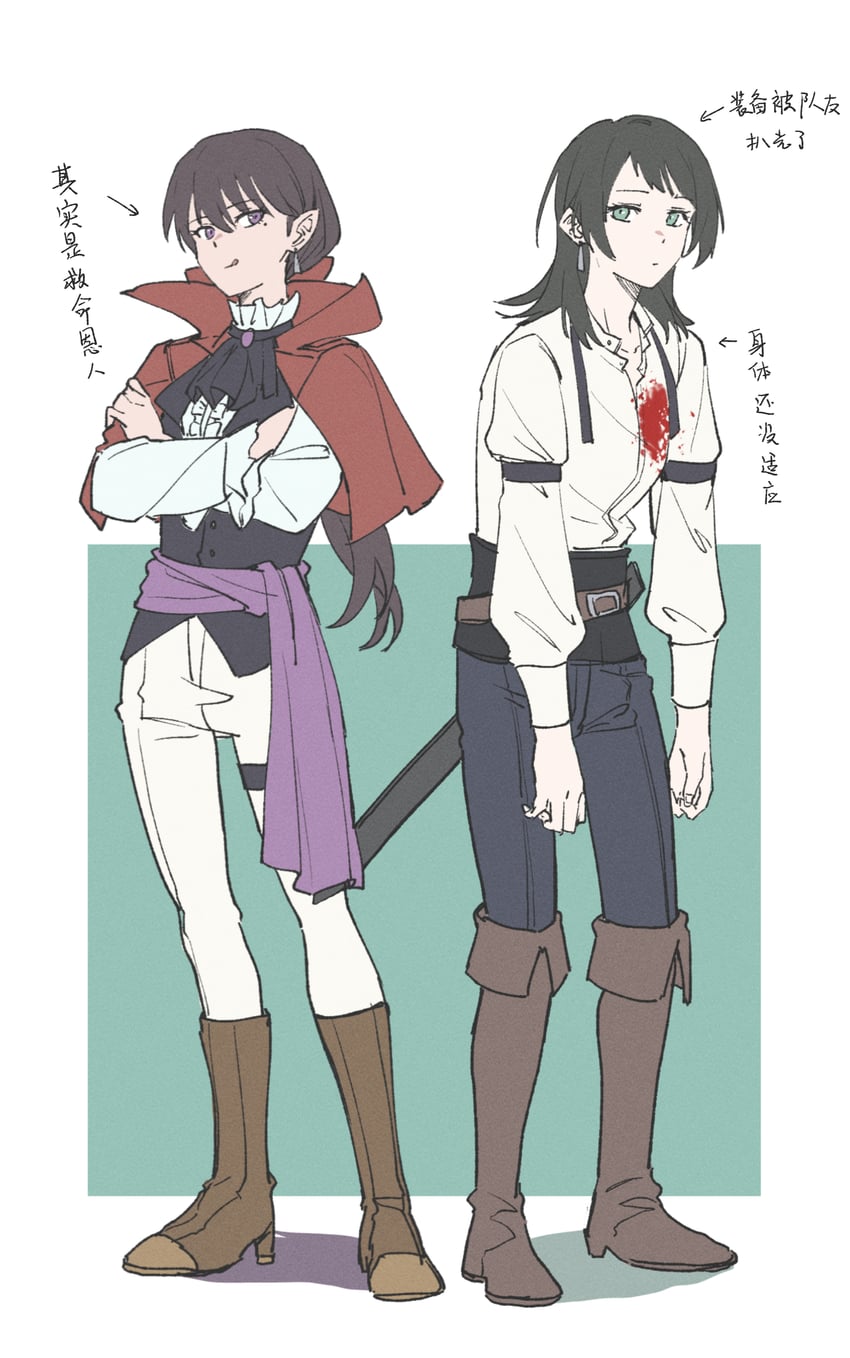 shiina taki and yahata umiri (bang dream! and 1 more) drawn by joker_(jjjokerrr233)