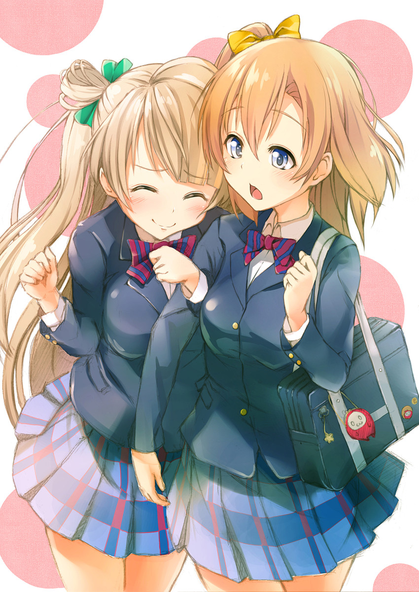 minami kotori and kosaka honoka (love live! and 1 more) drawn by shinon_(sinon_non)