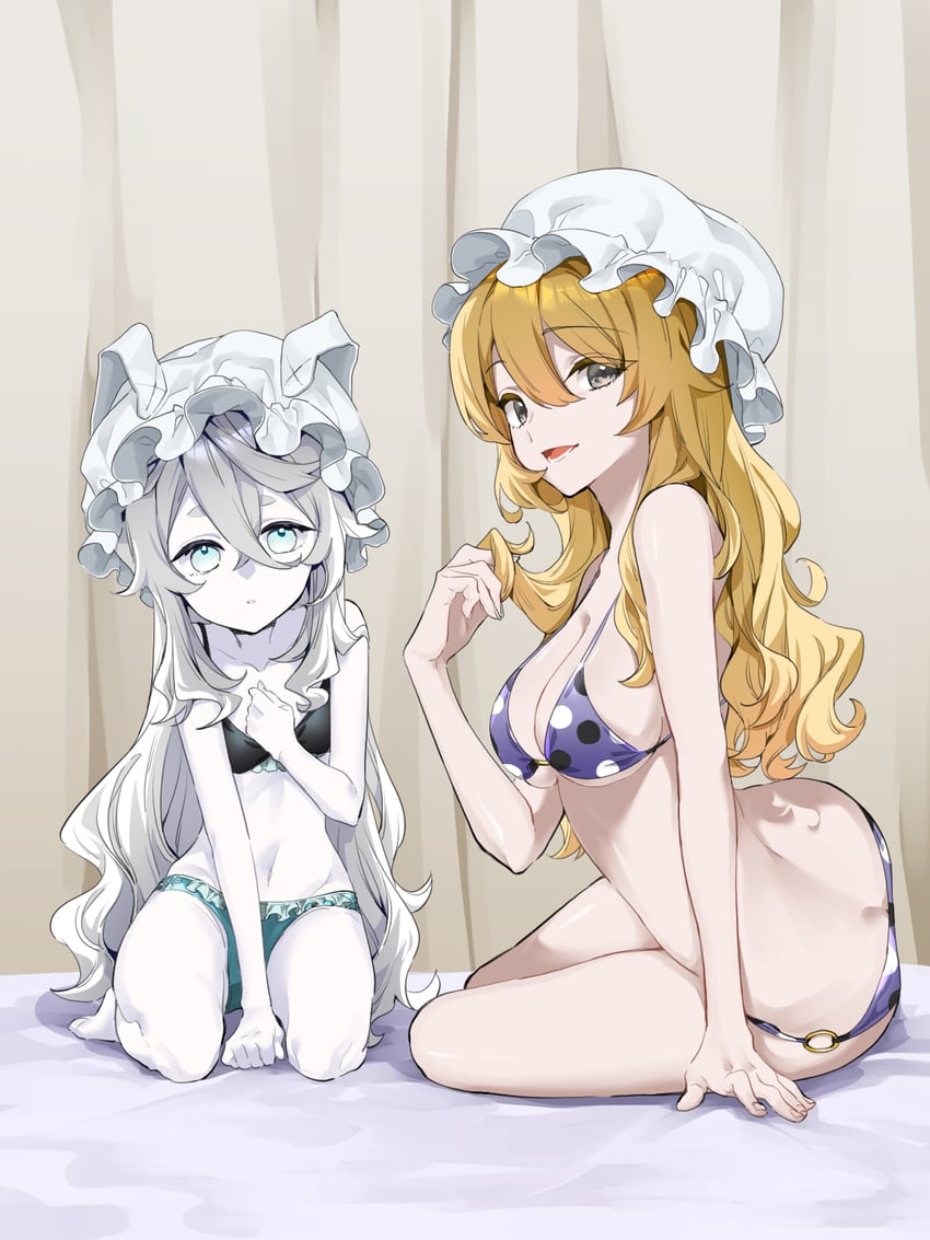 maribel hearn and arbiter temperance xiv (touhou and 1 more) drawn by ebifurai_daisuki_man