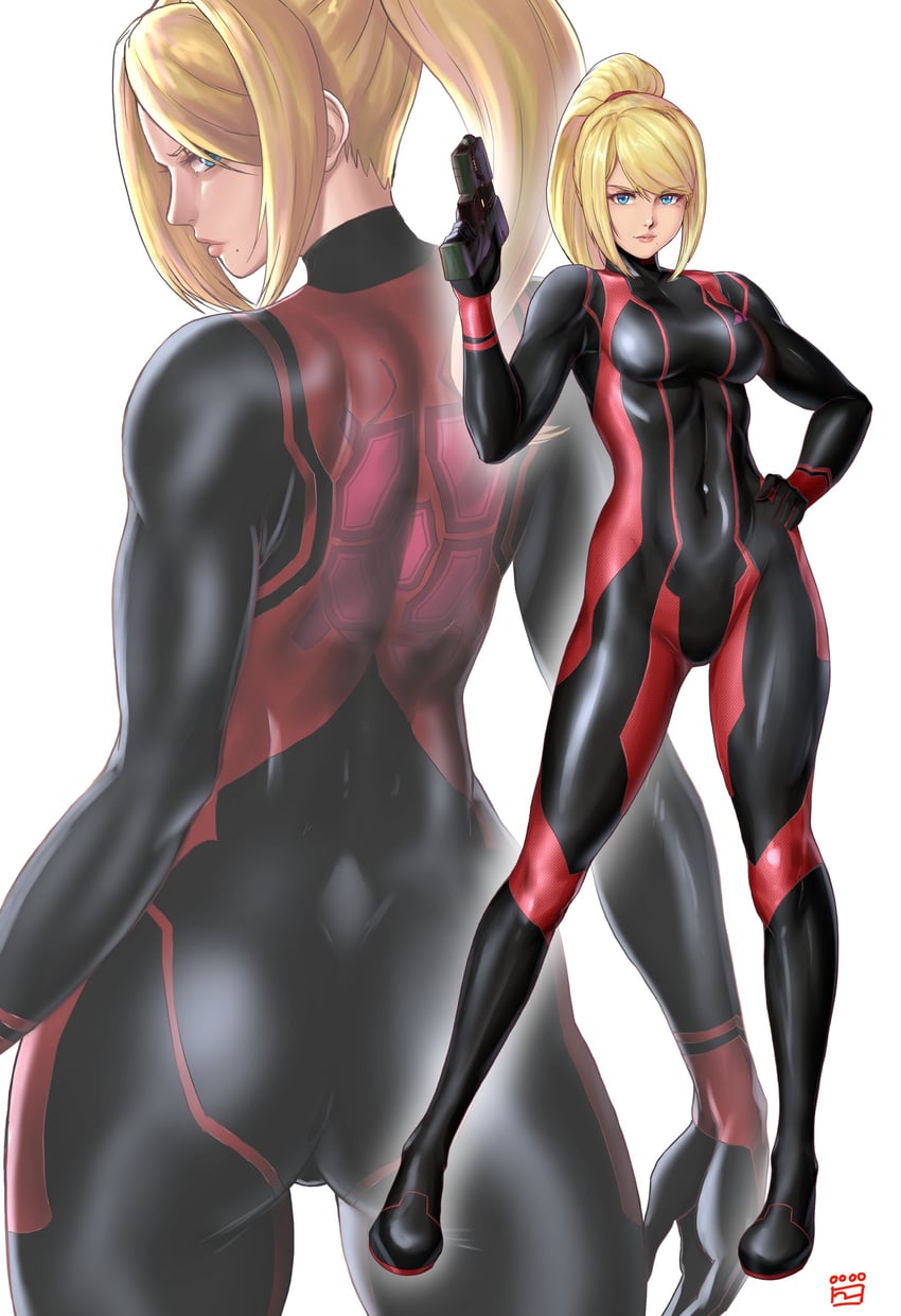 samus aran (metroid and 1 more) drawn by finalcake