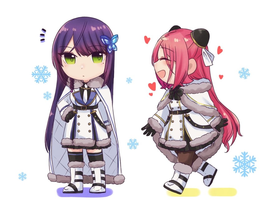 funada kiito and shiba tomoshibi (assault lily) drawn by nigari_(ngari_0115)