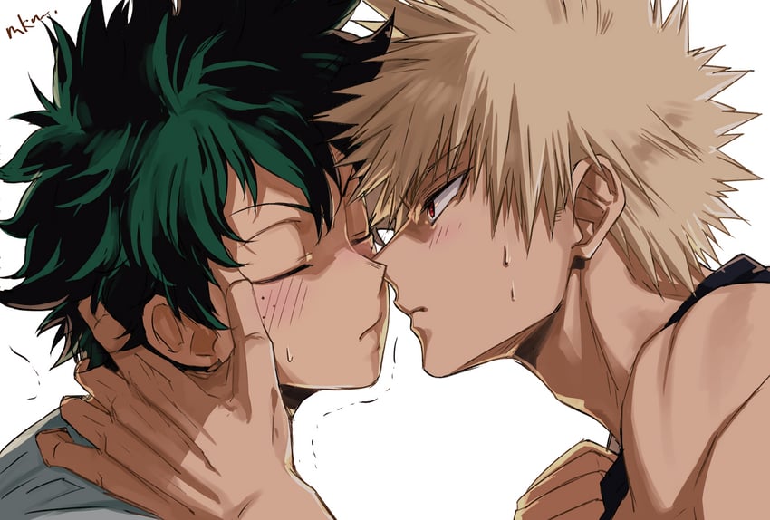 midoriya izuku and bakugou katsuki (boku no hero academia) drawn by mkm_(mkm_storage)