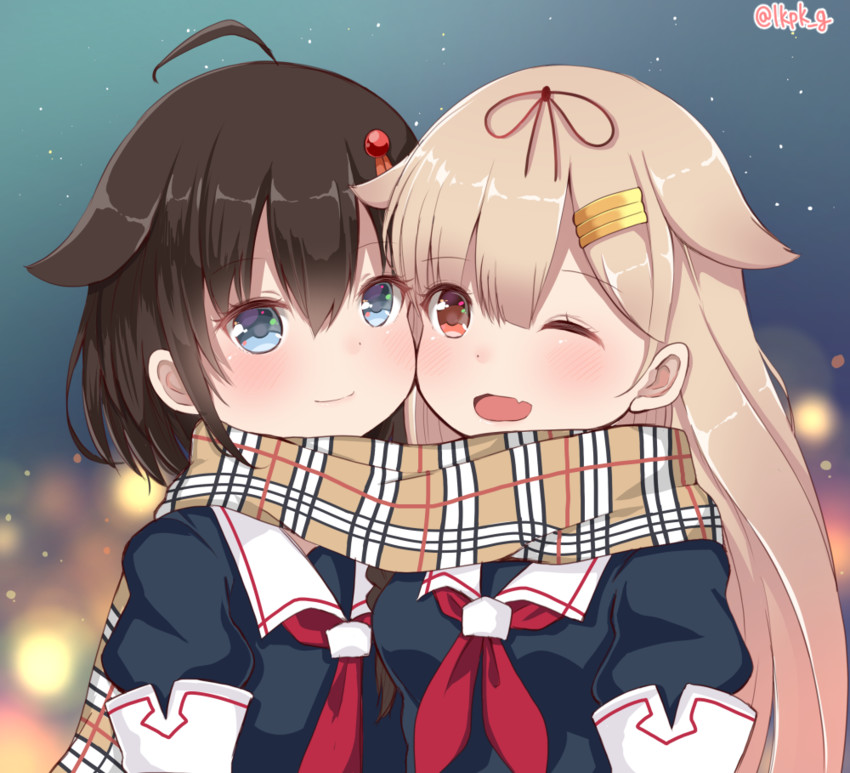 shigure, yuudachi, shigure kai ni, and yuudachi kai ni (kantai collection) drawn by akino_ell