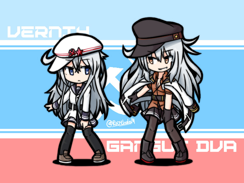 hibiki, verniy, gangut, and gangut dva (kantai collection) drawn by raythalosm