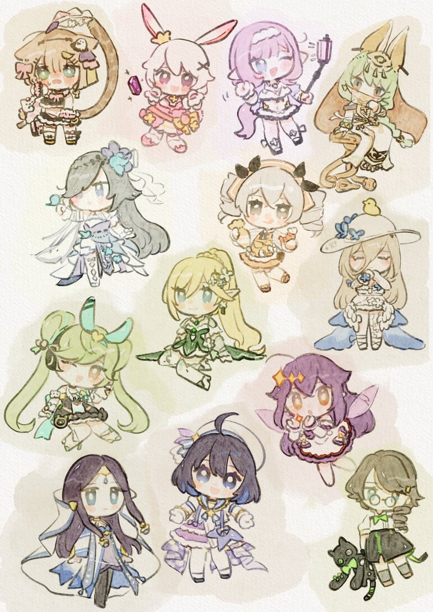 elysia, fu hua, bronya zaychik, seele vollerei, theresa apocalypse, and 9 more (honkai and 2 more) drawn by pon_fish_pon
