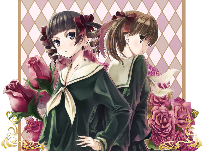 fukuzawa yumi and matsudaira touko (maria-sama ga miteru) drawn by yone