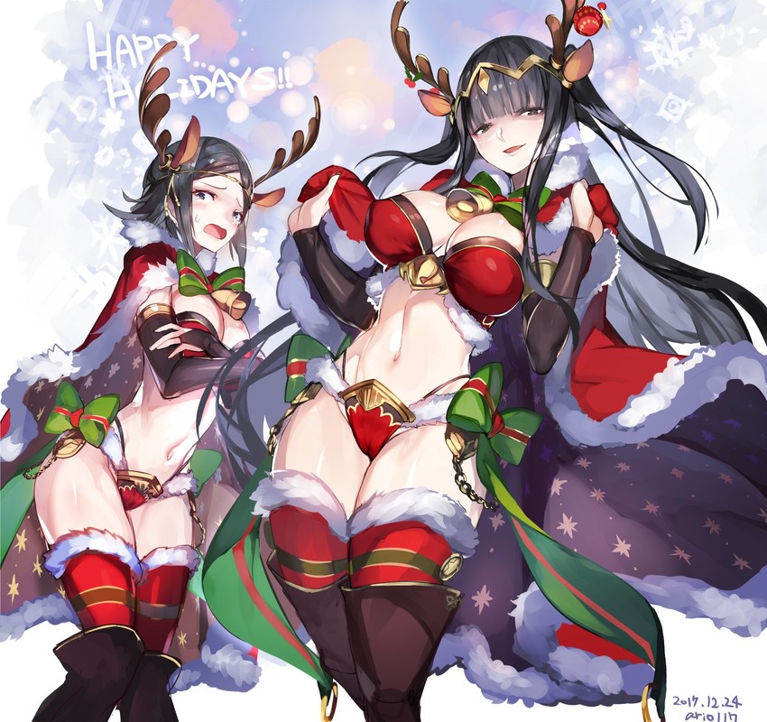 noire and tharja (fire emblem and 2 more) drawn by ario