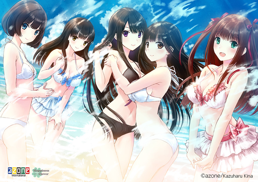 sasamori yukari, sakuranomiya yui, mihagi kureha, hiiragi mahiro, and anno nanaka (azone international and 1 more) drawn by kazuharu_kina