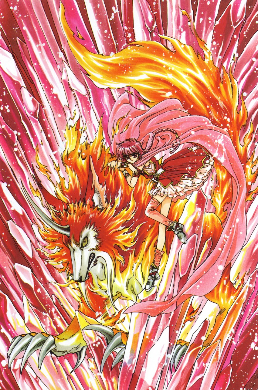 shidou hikaru and rayearth (magic knight rayearth) drawn by clamp_(circle)