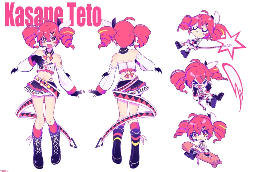 kasane teto (utau and 1 more) drawn by ianxy2