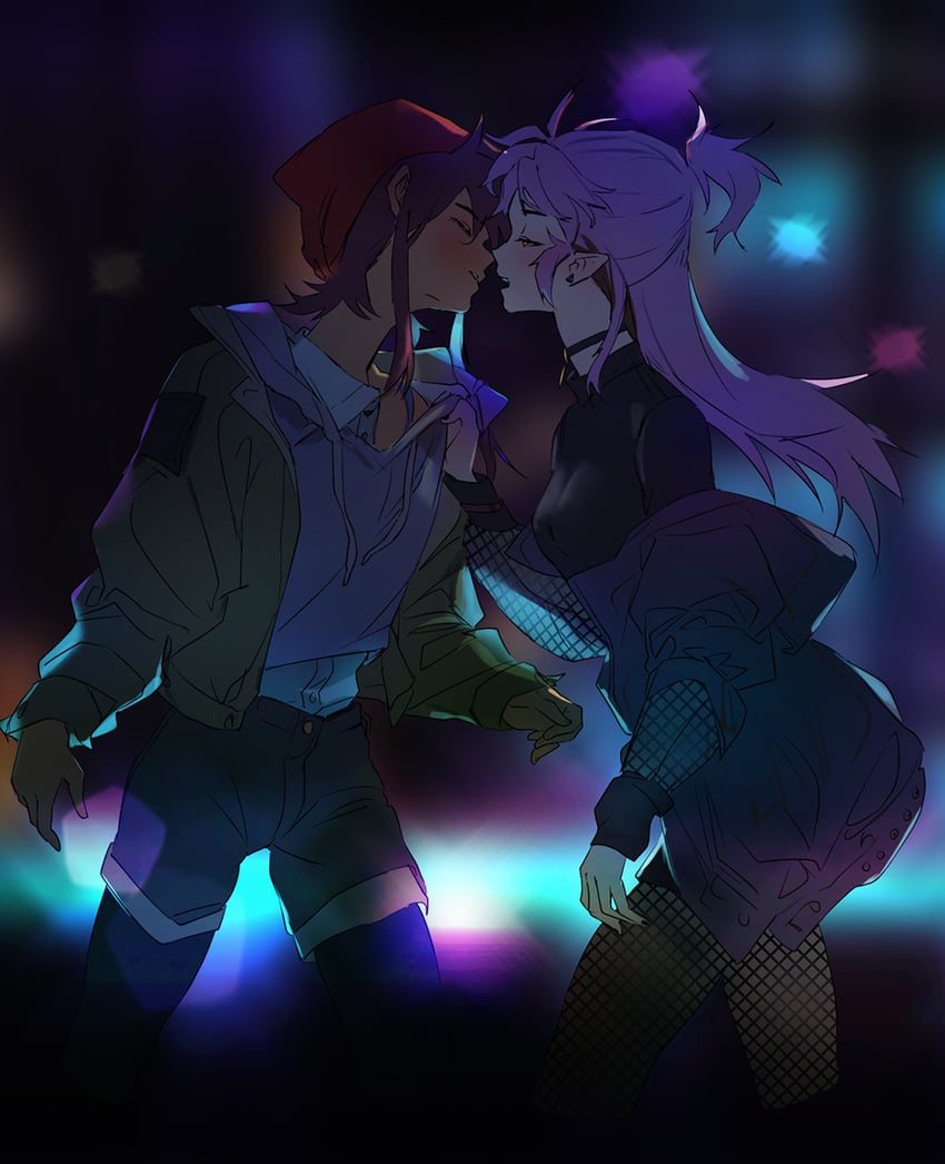 luz noceda and amity blight (the owl house) drawn by kuma20151225