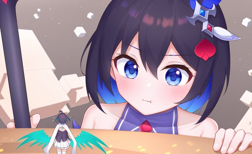 seele vollerei and wendy (honkai and 1 more) drawn by hongshi_(13234456009)