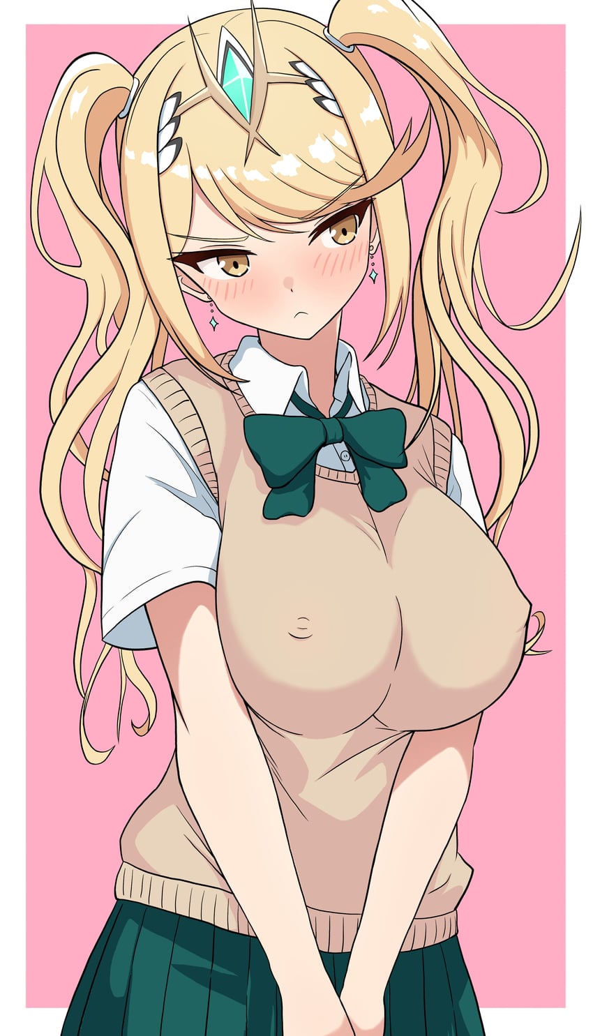 mythra (xenoblade chronicles and 1 more) drawn by yoshikirino
