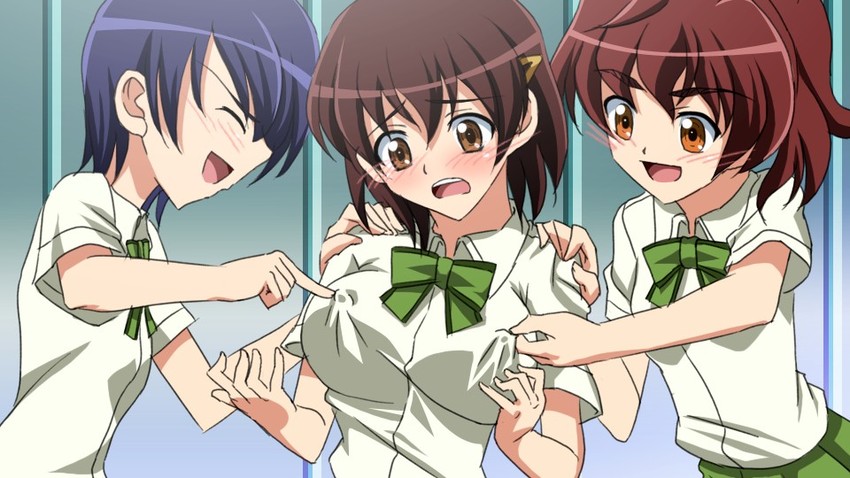 fujiwara naeka, izumi eiko, and hirano miwa (kamen no maid guy) drawn by sanshita
