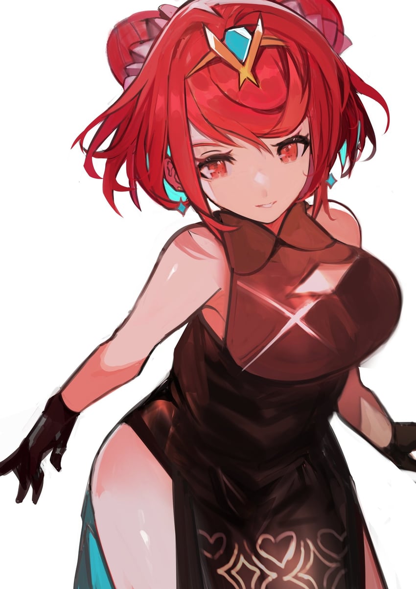 pyra (xenoblade chronicles and 1 more) drawn by tarbo_(exxxpiation)