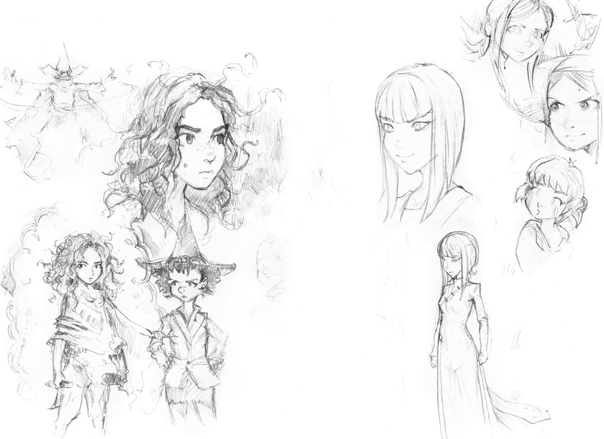 pepper, shichimi, cayenne, thyme, chicory, and 1 more (pepper&carrot) drawn by david_revoy